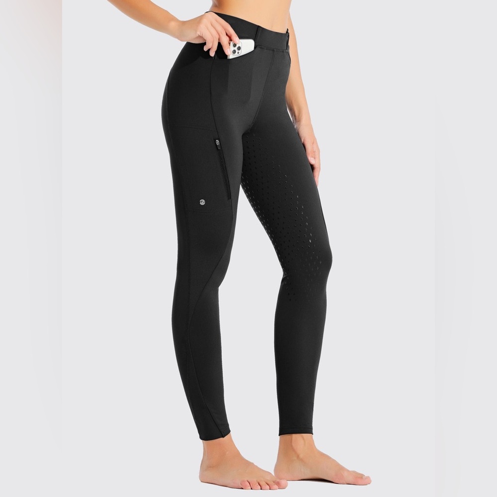 WILLIT RIDING BREECHES PANT Women's Black High-Performance Leggings